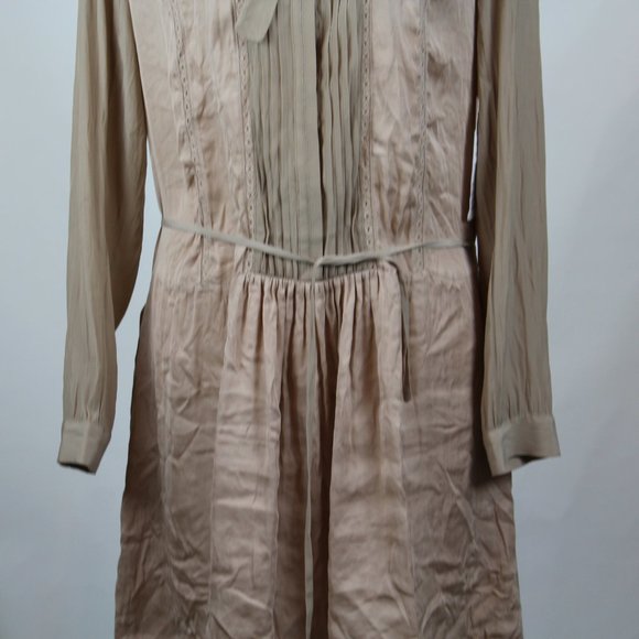 Allsaints Women's Quartet Gloss Dress 8 Dusk Pink - Picture 4 of 9